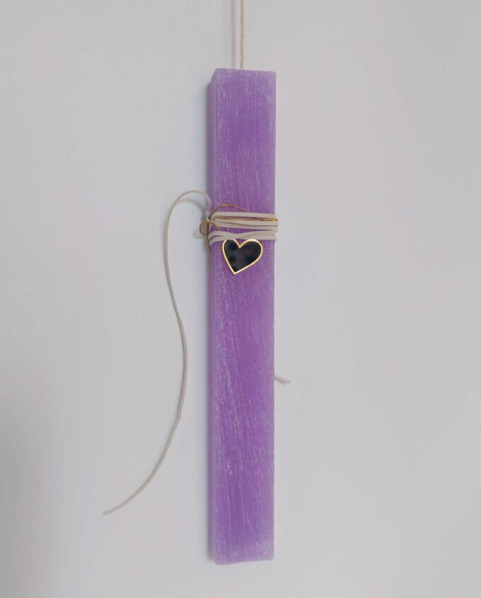 Easter Aromatic Candle Necklace Black Heart