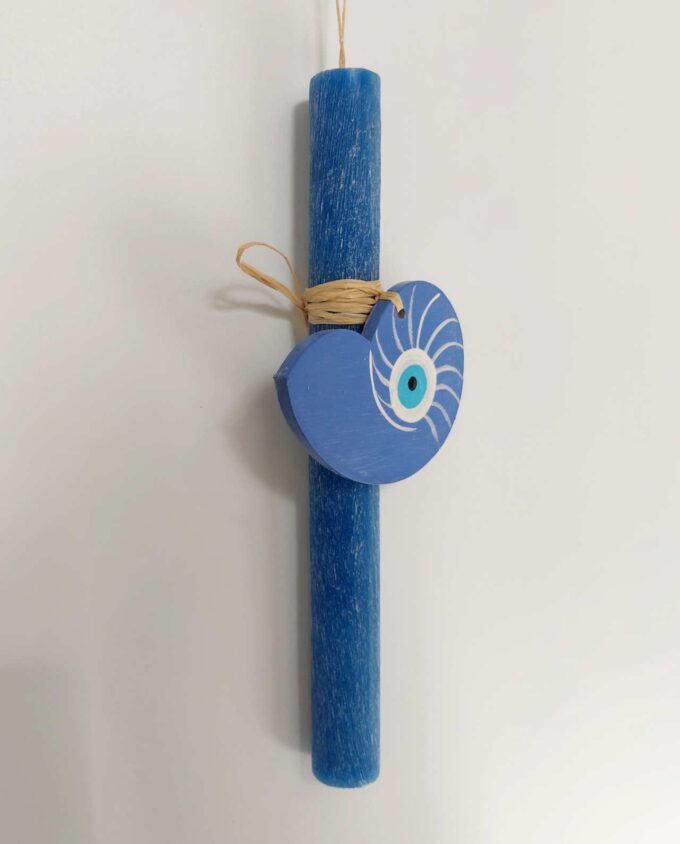 Easter Aromatic Candle Wooden Seashell Evil Eye