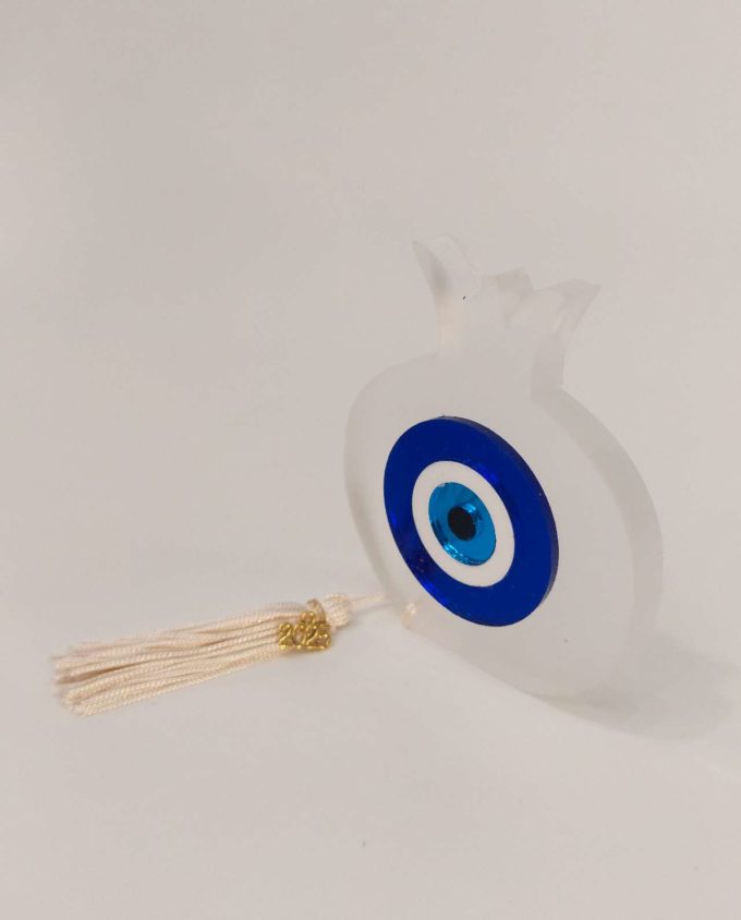 Pomegranate Plexiglass Blue Evil Eye 2025