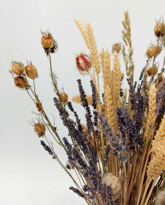 Dried Flowers Arrangement Lavender & Wheat h. 60 cm