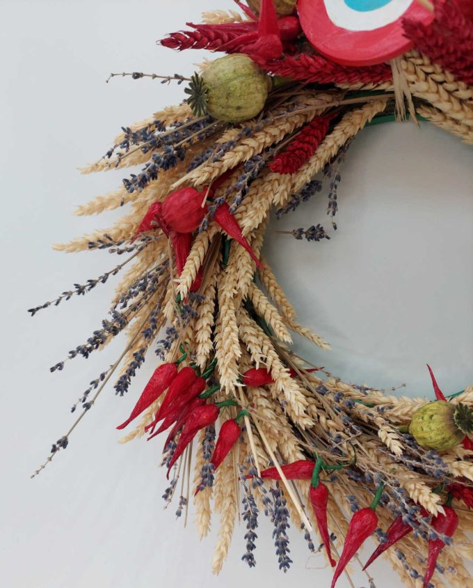 Christmas Wreath Dried Flowers Diameter 45 cm