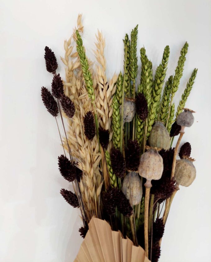 Bouquet Mix Dried Flowers Brown Green