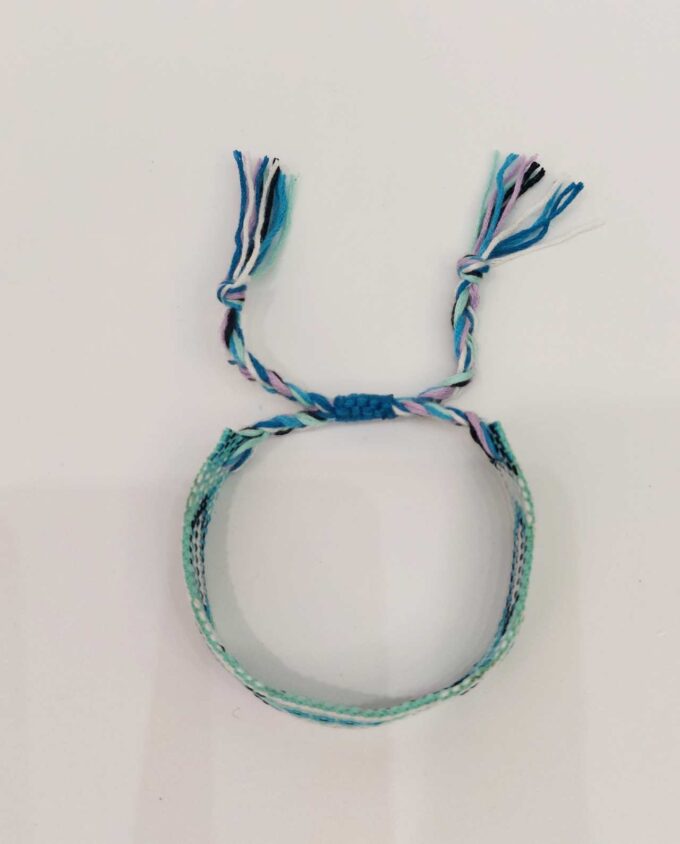 Bracelet Fabric Turquoise Blue