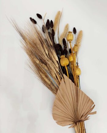 Dried Flowers Yellow Brown Mix Bouquet