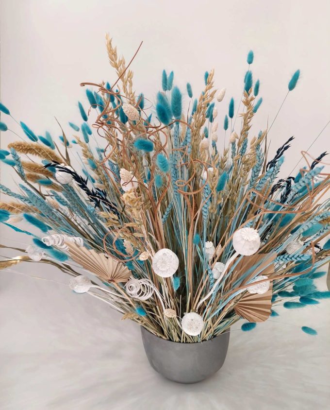 Dried Flowers Centerpiece Arrangement "Cyclades"