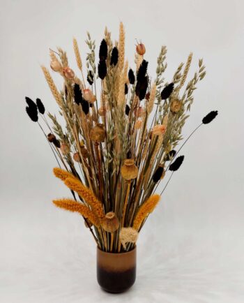 Dried Flowers Arrangement Yellow & Brown h. 60 cm