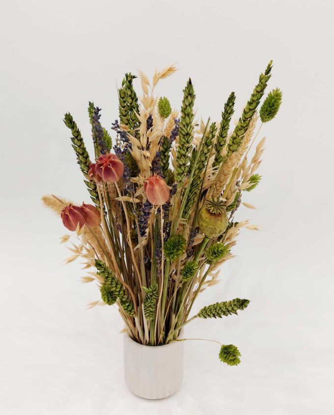 Dried Flowers Green Arrangement Height. 40 cm