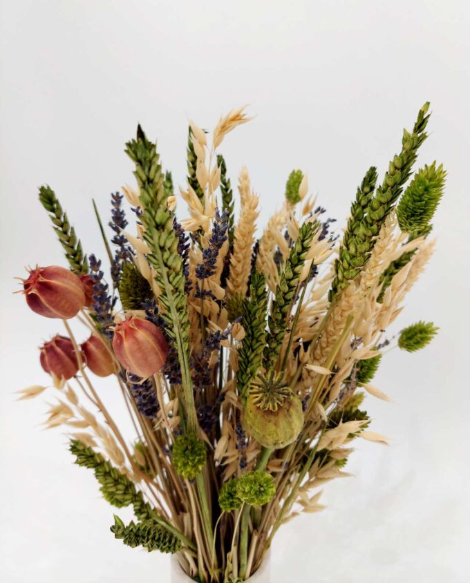 Dried Flowers Green Arrangement Height. 40 cm