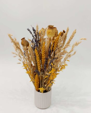 Dried Flowers Yellow Arrangement Height. 40 cm