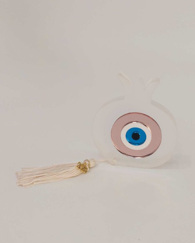 Pomegranate Plexiglass Pink Gold Evil Eye 2025