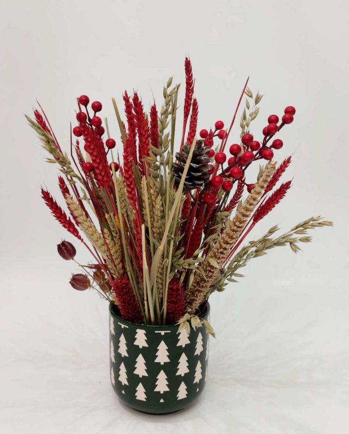 Christmas Dried Flowers Arrangement "Green"