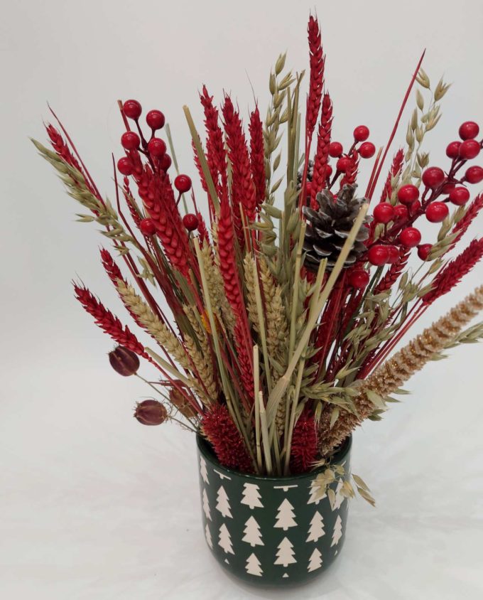 Christmas Dried Flowers Arrangement "Green"