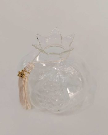 Pomegranate Clear Glass Lucky Charm 2025