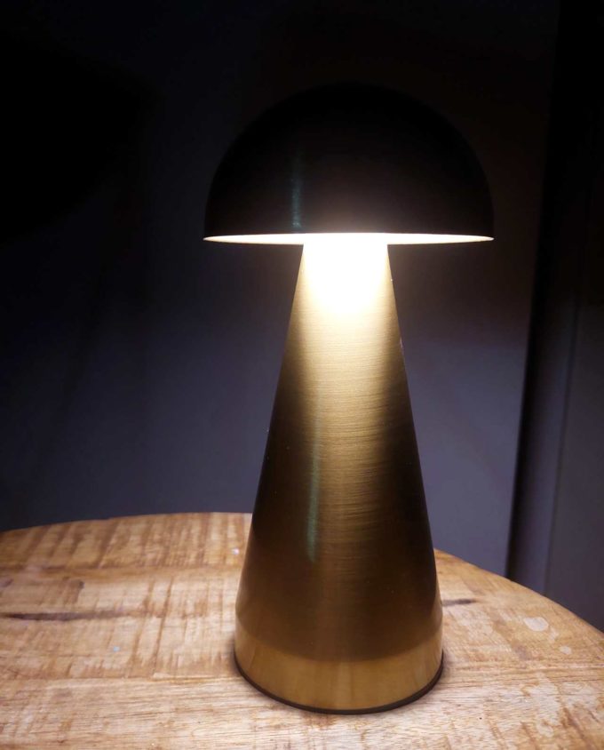 Golden "Mashroom" Led Lamp