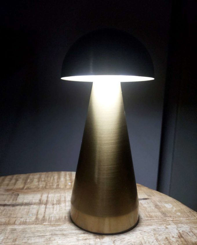 Golden "Mashroom" Led Lamp