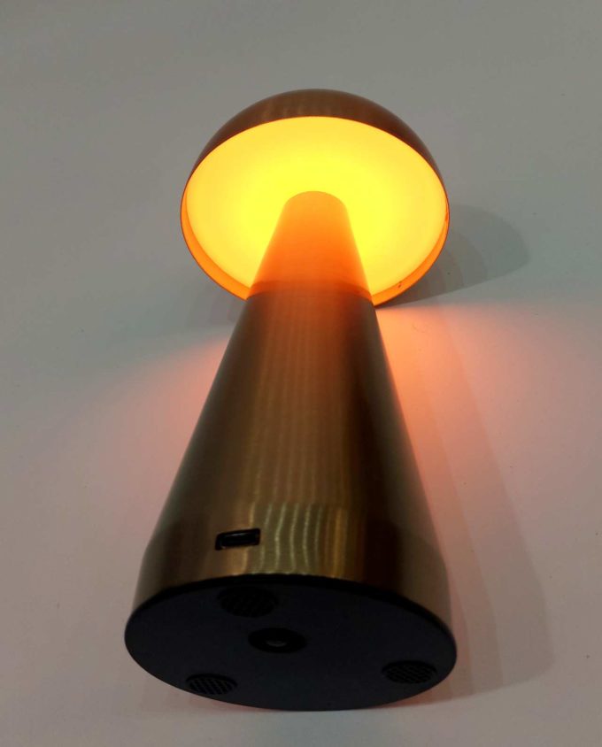 Golden "Mashroom" Led Lamp