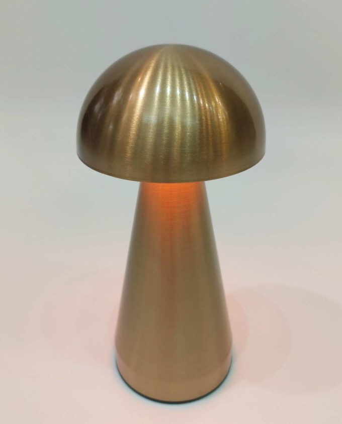 Golden "Mashroom" Led Lamp