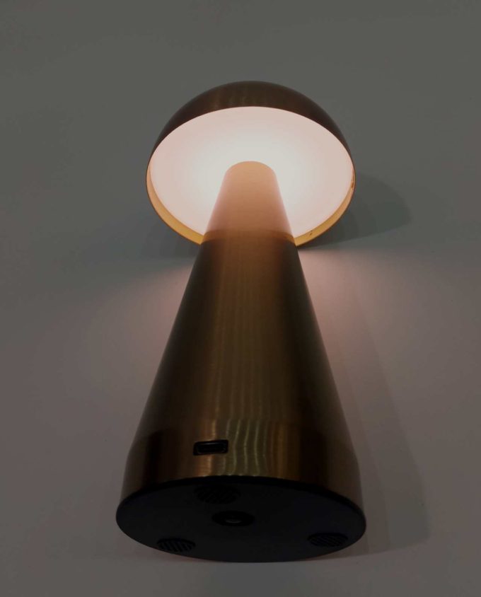 Golden "Mashroom" Led Lamp