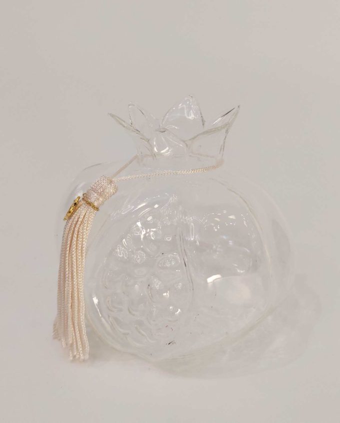 Pomegranate Clear Glass Lucky Charm 2025