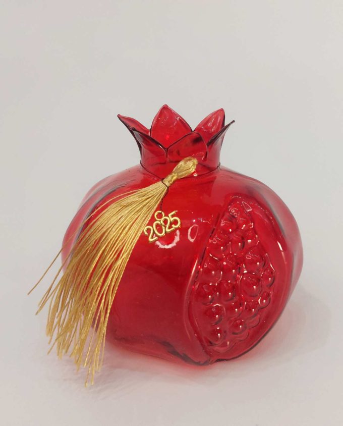 Pomegranate Red Glass Lucky Charm 2025