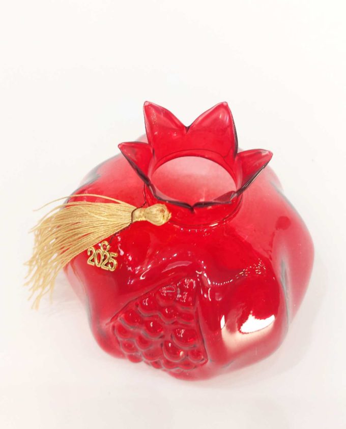 Pomegranate Red Glass Lucky Charm 2025