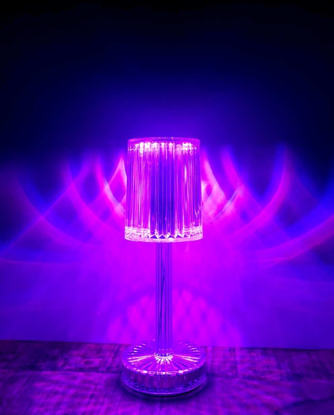 Led Lamp "Chrystal" color lilac