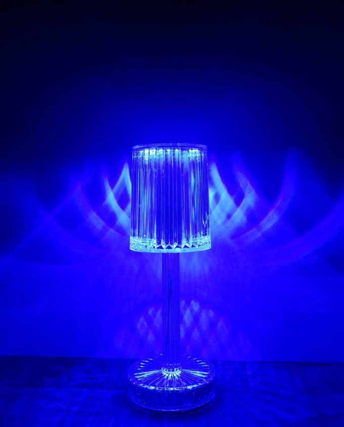 Led Lamp "Chrystal" color dark blue