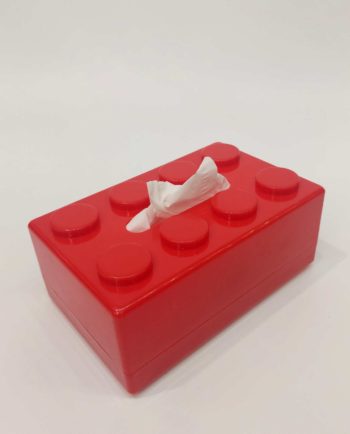 Tissue Box Red "Lego"