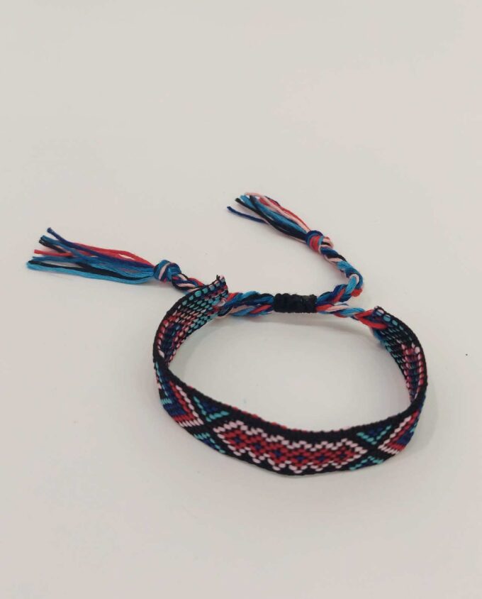 Bracelet Fabric Cherry Teal