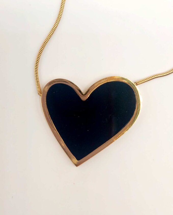 Necklace Black Heart